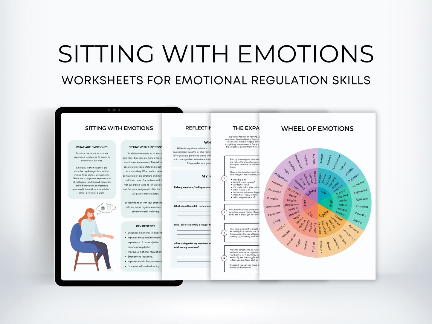 Sitting with Emotions Worksheets PDF