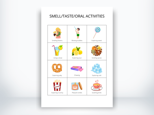 Smell Taste Oral Activity Cards PDF