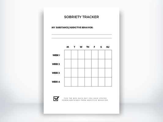 Sobriety Tracker PDF