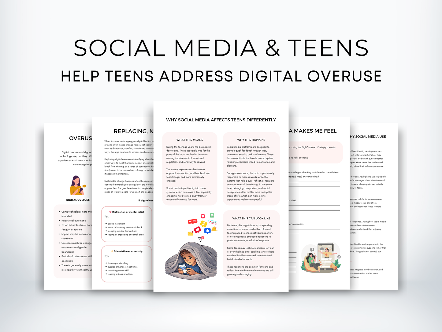 Social Media & Teens Worksheets