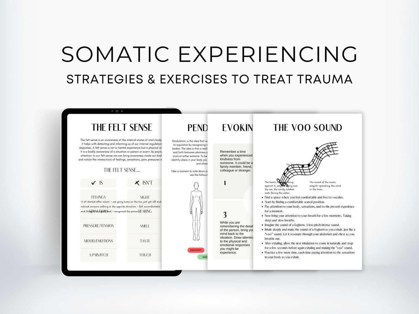 Somatic Experiencing Worksheets