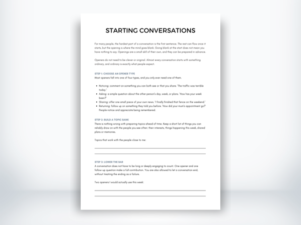Starting Conversations PDF