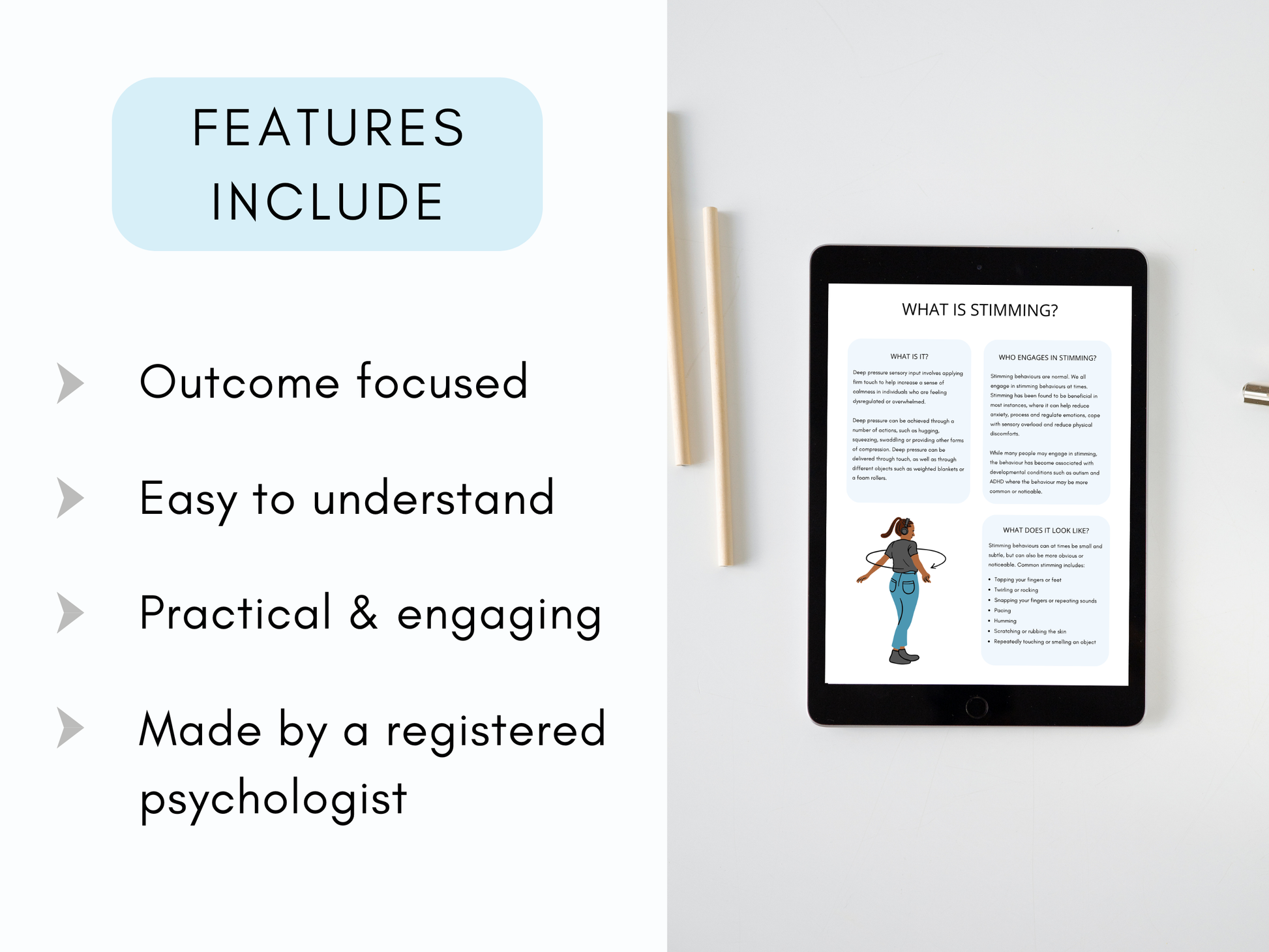 Stimming Psychoeducation Worksheets