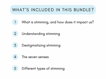 Stimming Psychoeducation Worksheets