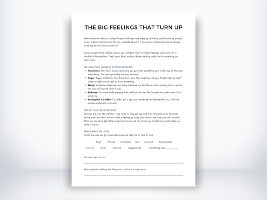 The Big Feelings That Turn Up PDF