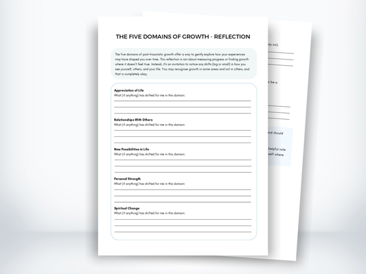 The Five Domains Of Growth Reflection Exercise PDF