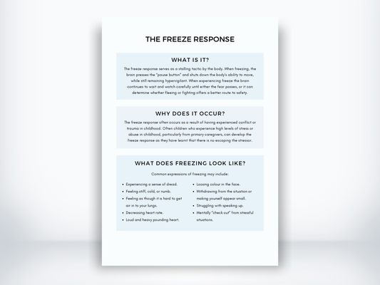 The Freeze Response Handout PDF
