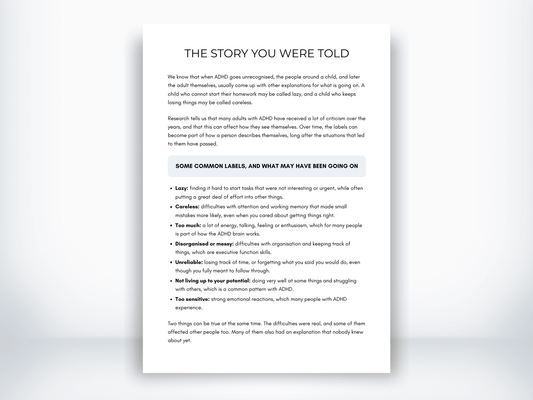 The Story You Were Told PDF - My Thriving Mind