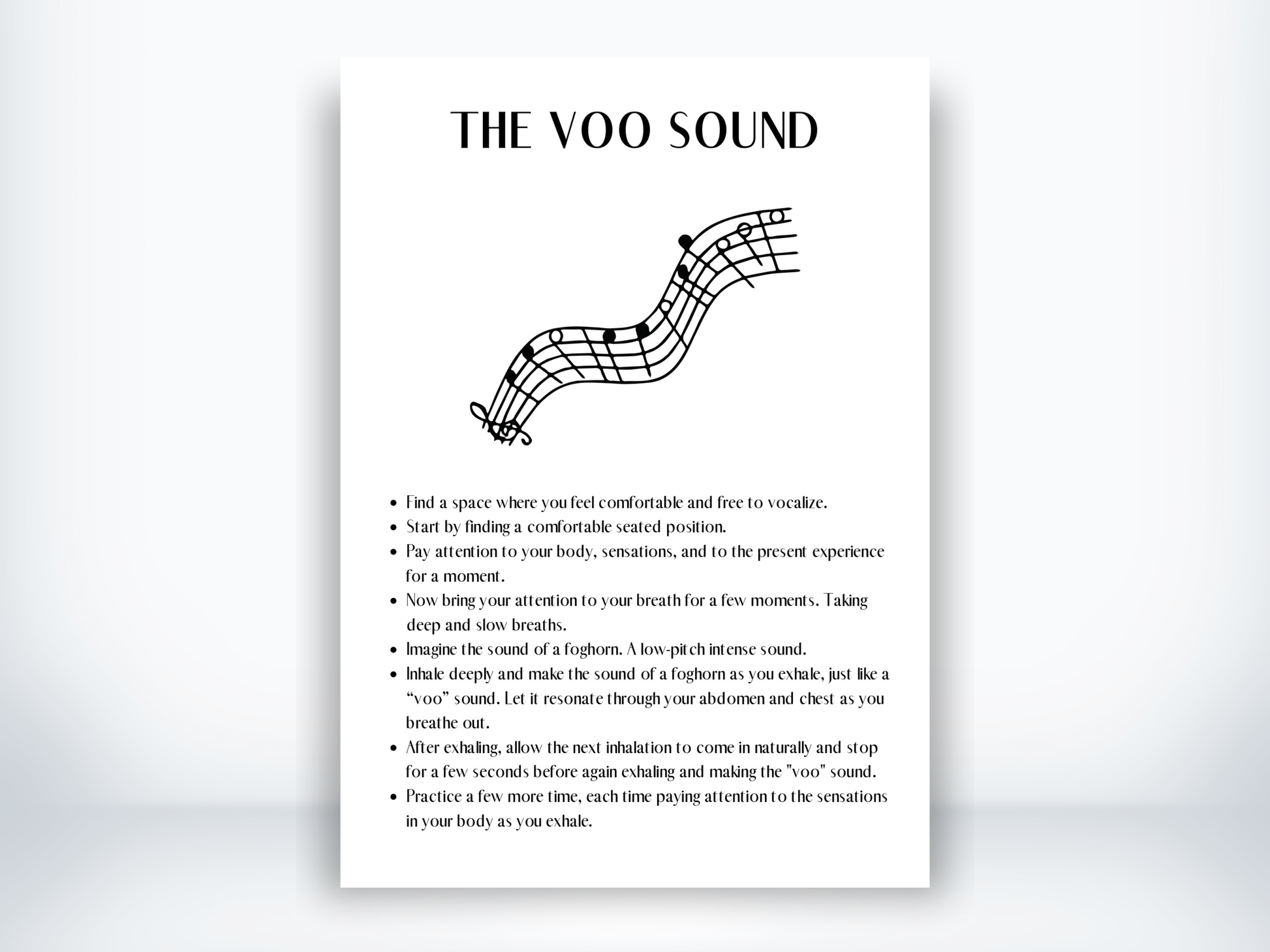 The Voo Sound Exercise PDF