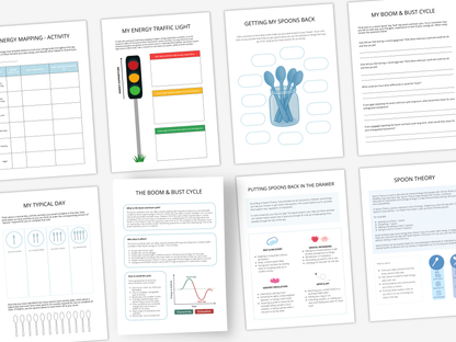 Boom and Bust Cycle Therapy Worksheets