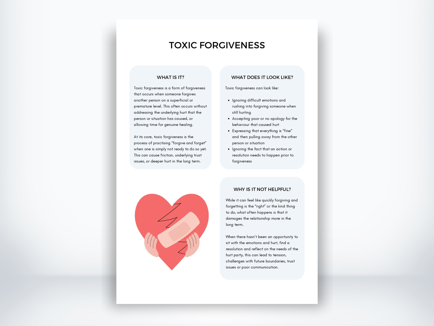 Toxic Forgiveness Handout PDF