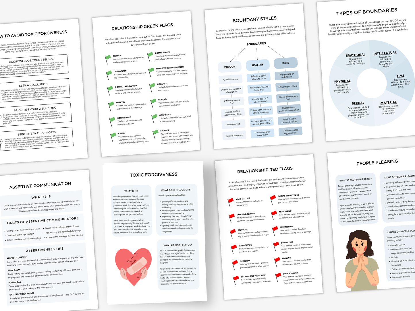 Toxic Forgiveness Therapy Worksheets