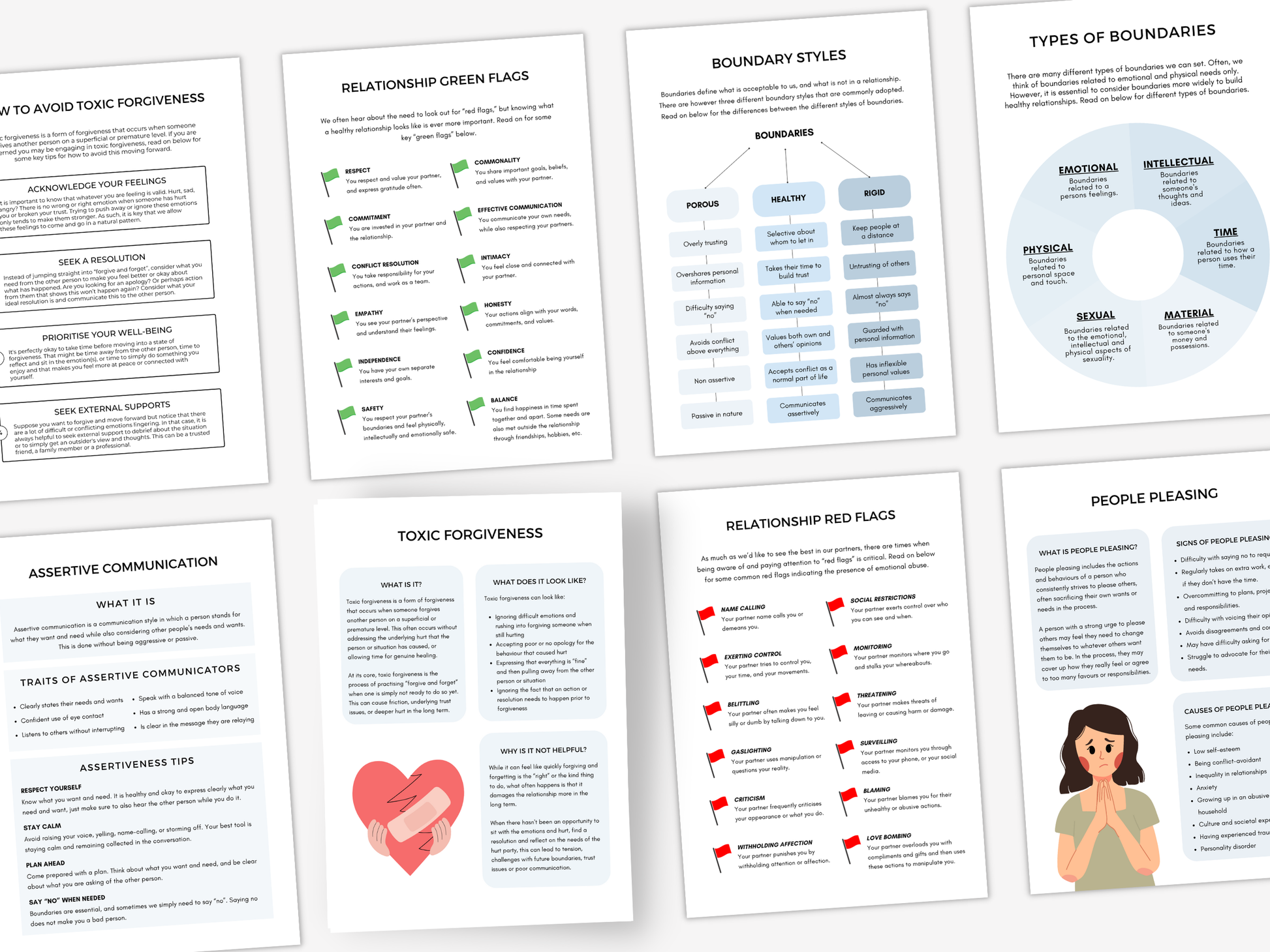 Toxic Forgiveness Therapy Worksheets