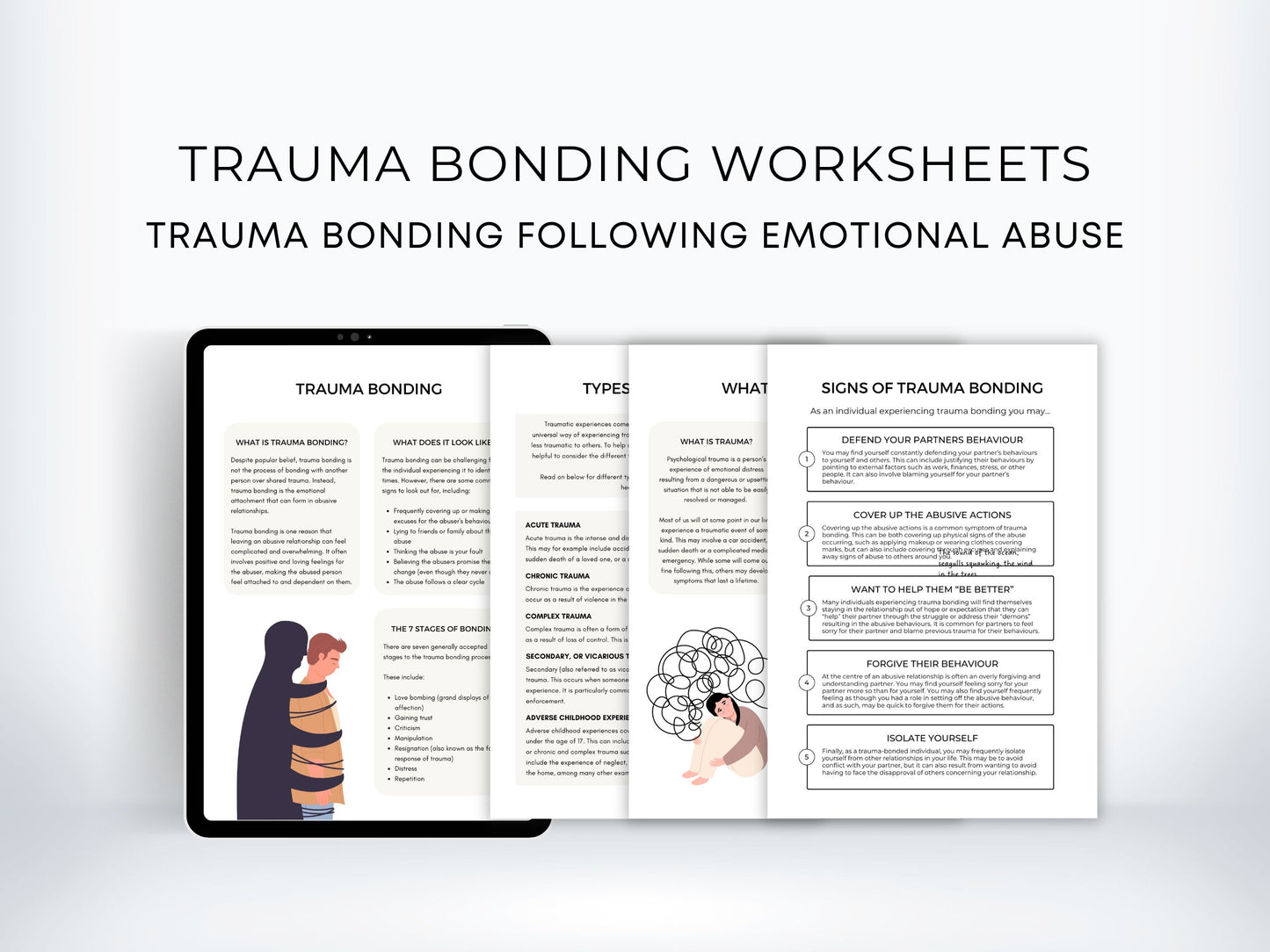 Trauma Bonding Therapy Worksheets