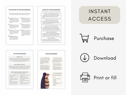 Trauma Bonding Therapy Worksheets