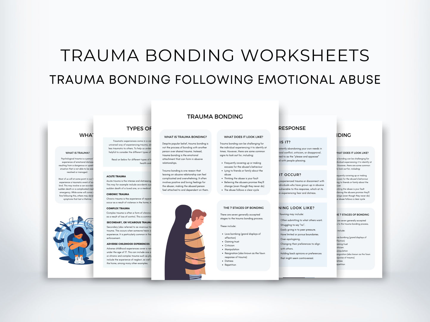 Trauma Bonding Therapy Worksheets