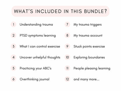 Trauma Worksheets Mega Bundle PDF