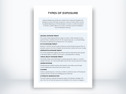 Types Of Exposure Worksheet PDF