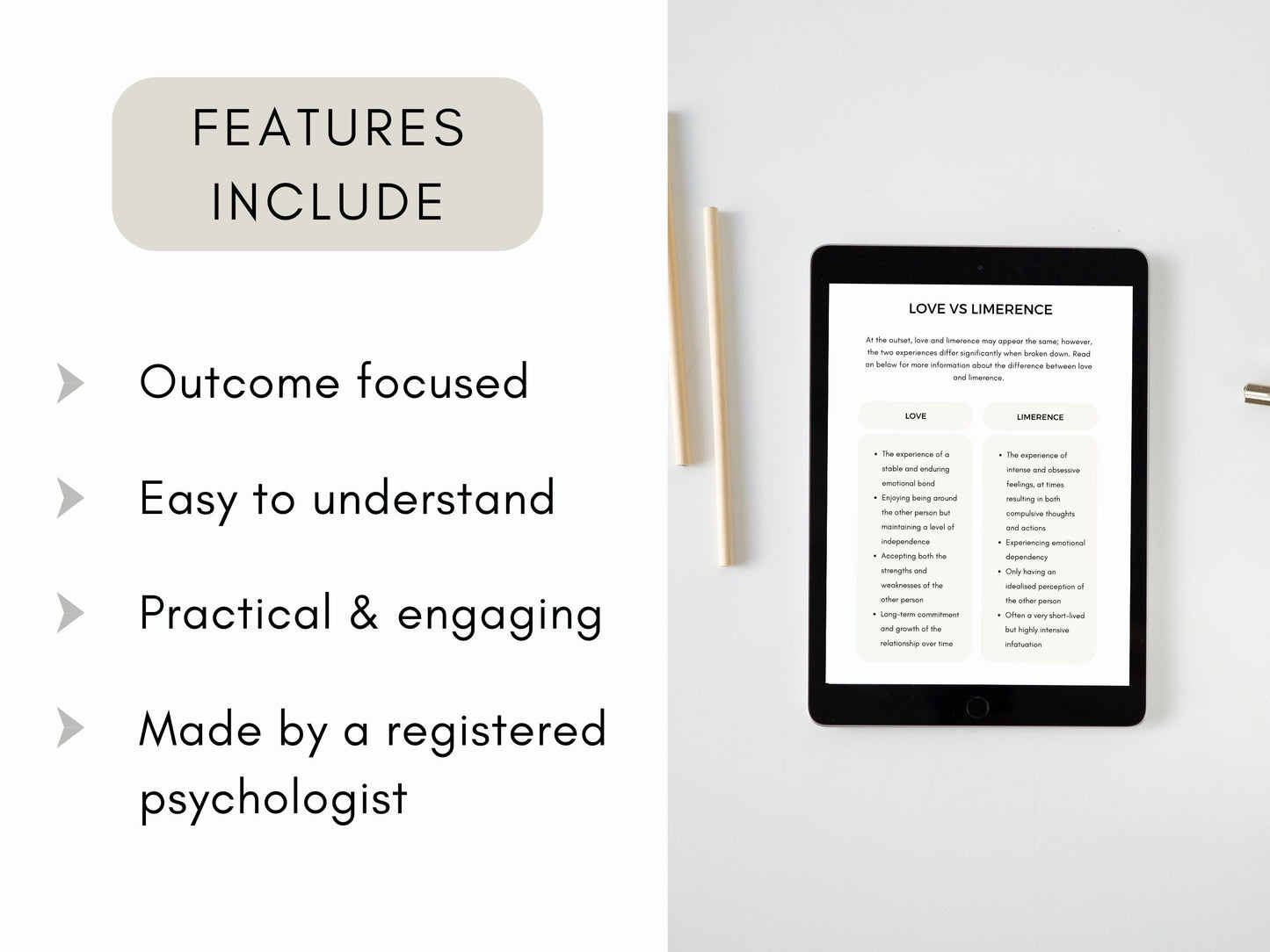 Understanding Limerence Worksheets