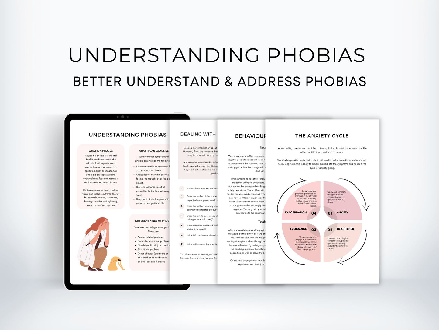 Understanding Phobias Worksheets