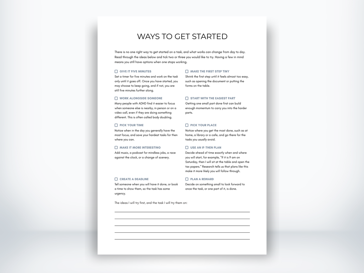 Ways to Get Started PDF
