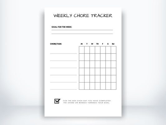 Weekly Chore Tracker PDF