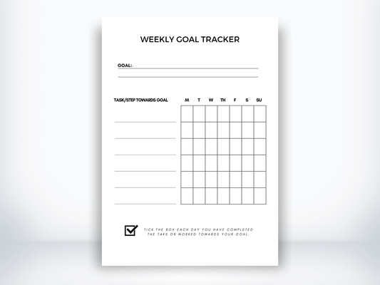 Weekly Goal Tracker PDF