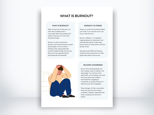 What Is Burnout Handout PDF