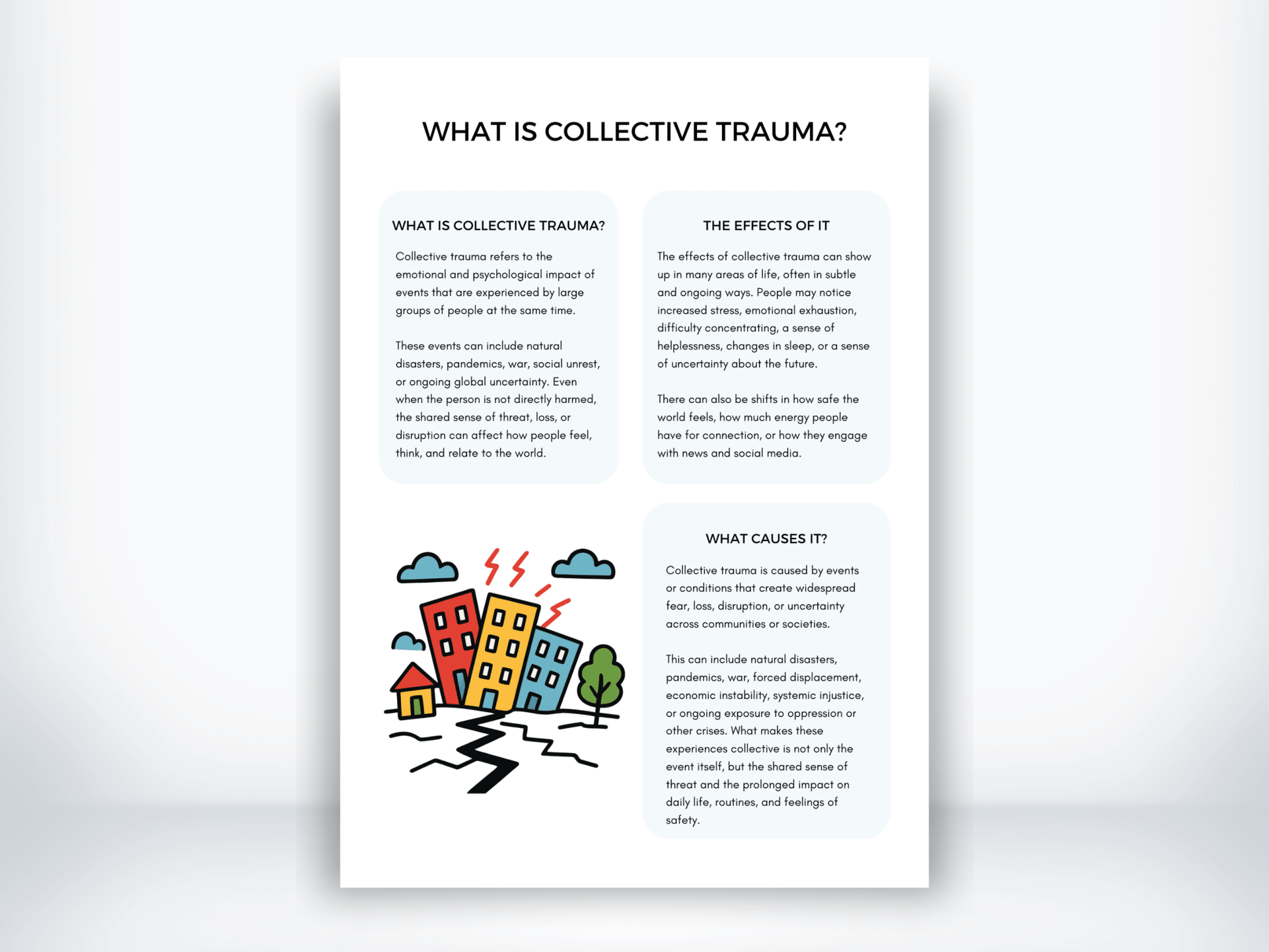 What Is Collective Trauma Handout PDF - My Thriving Mind