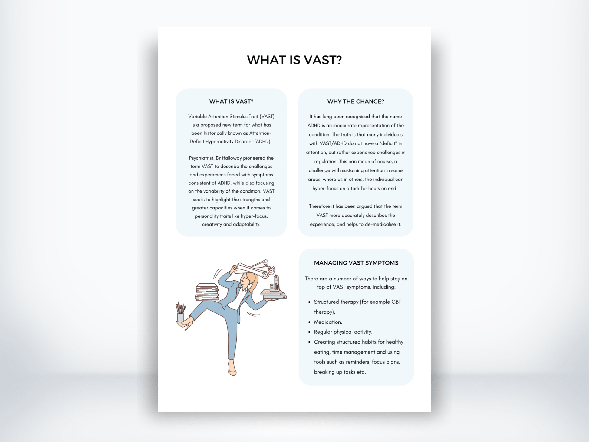 What Is VAST Handout PDF - My Thriving Mind