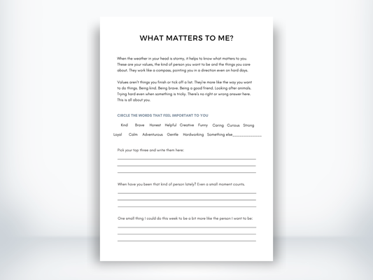 What Matters to Me PDF