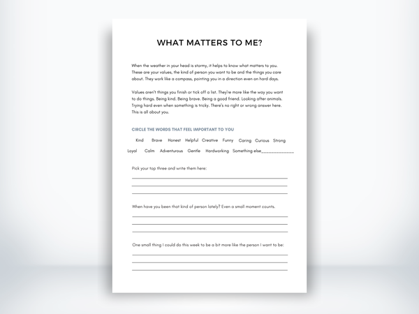 What Matters to Me PDF