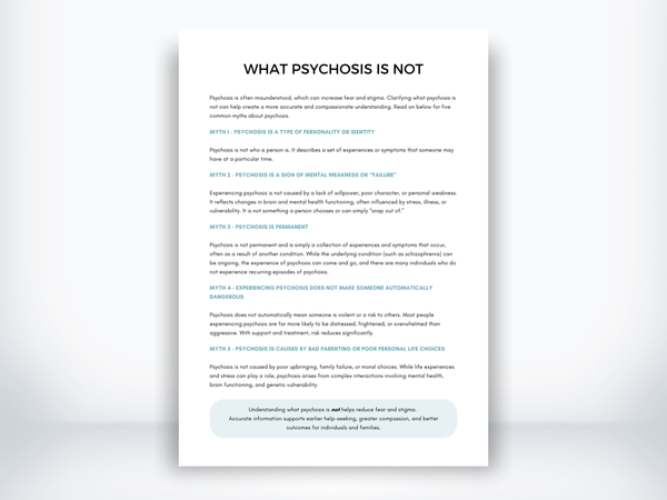 What Psychosis Is Not Handout PDF