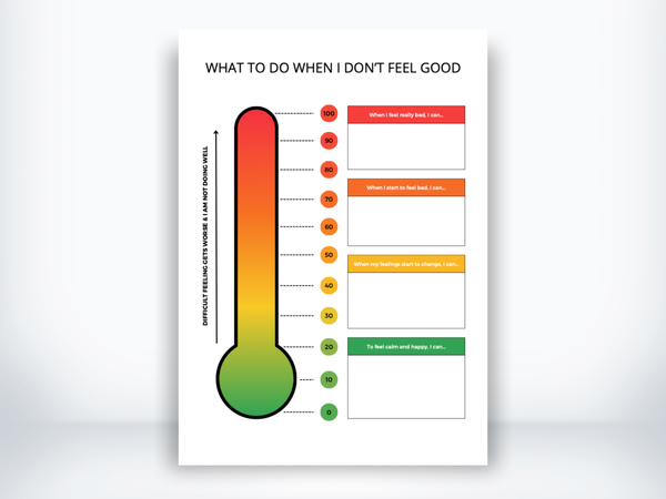 What To Do When I Dont Feel Good Worksheet PDF