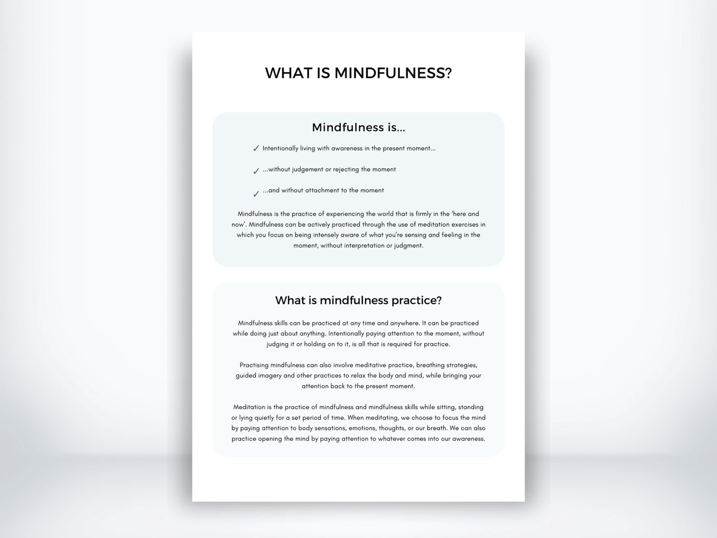 What is Mindfulness PDF - My Thriving Mind