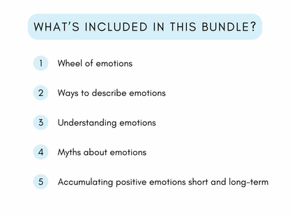 Wheel of Emotions Worksheets PDF
