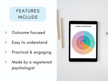 Wheel of Emotions Worksheets PDF