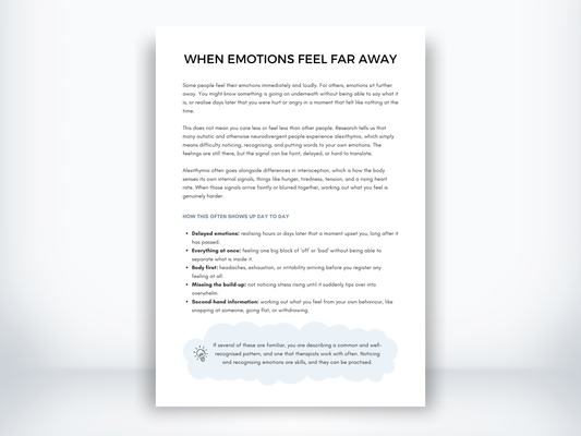 When Emotions Feel Far Away PDF
