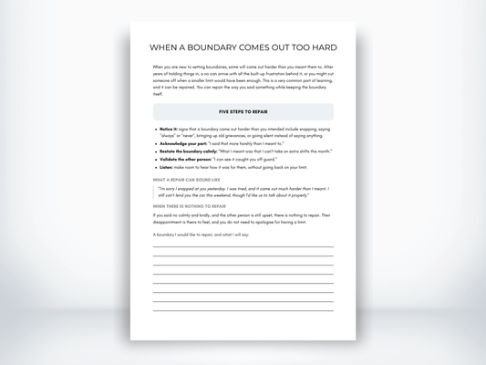 When a Boundary Comes Out Too Hard PDF - My Thriving Mind