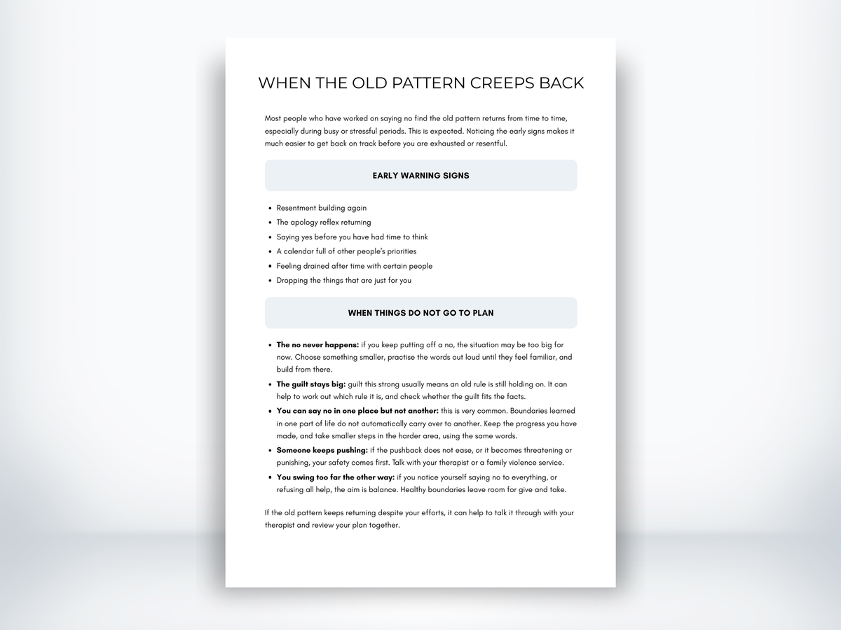 When the Old Pattern Creeps Back PDF
