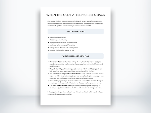 When the Old Pattern Creeps Back PDF