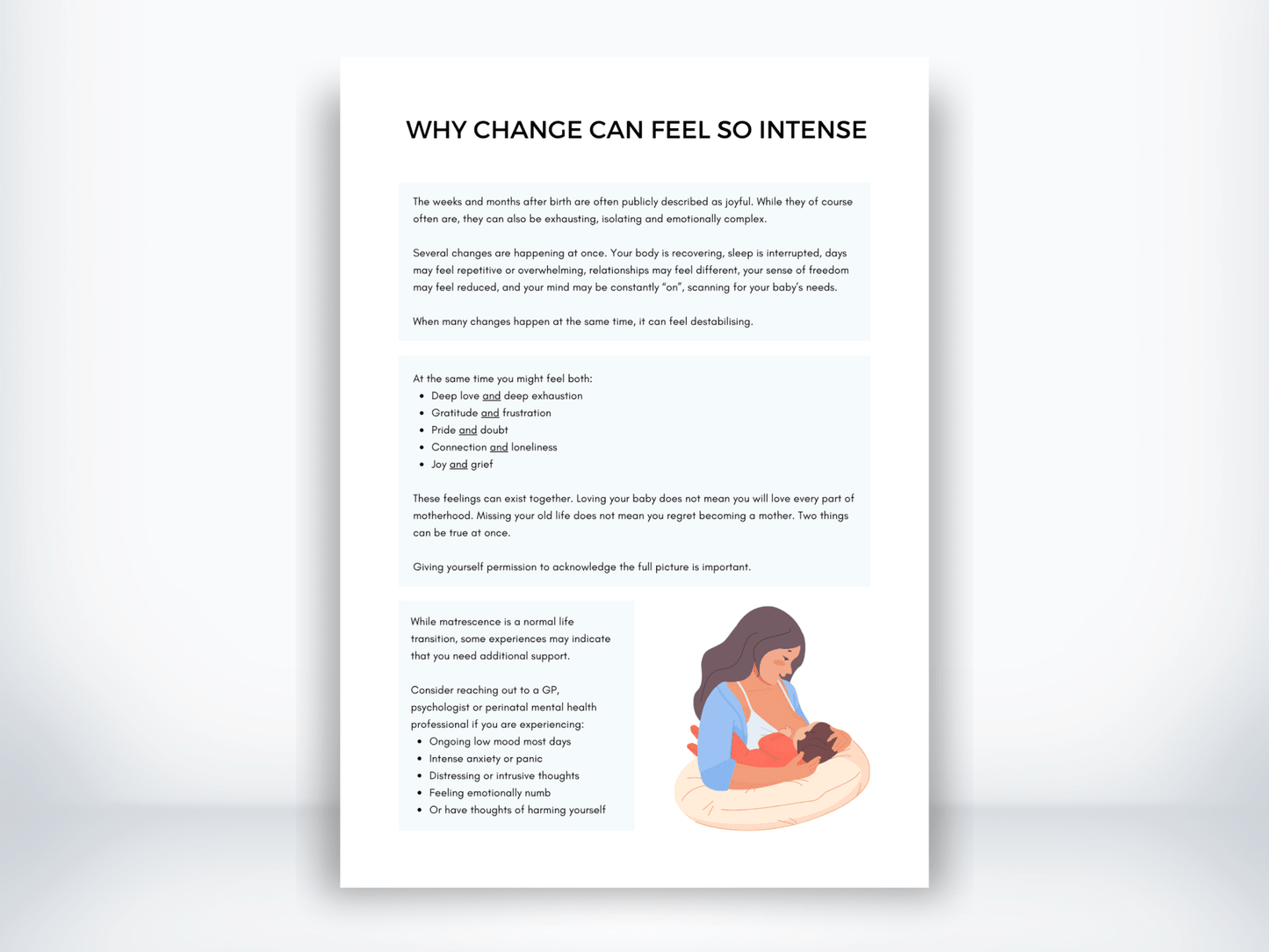 Why Change Can Feel So Intense in Early Parenthood PDF - My Thriving Mind