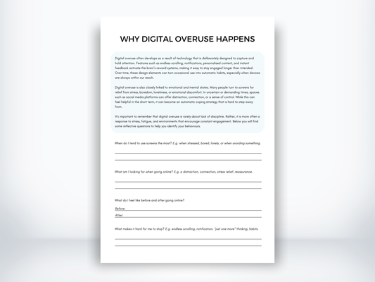 Why Digital Overuse Happens Handout PDF