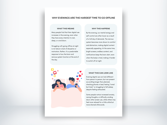 Why Evenings Are The Hardest Time To Go Offline PDF