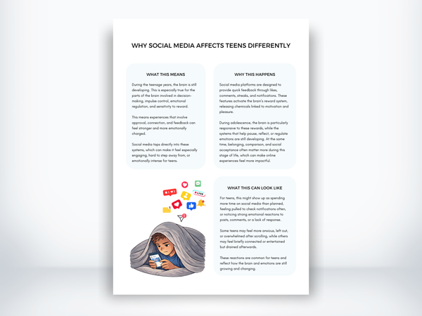 Why Social Media Affect Teens Differently Handout PDF