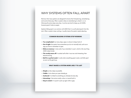 Why Systems Often Fall Apart PDF - My Thriving Mind