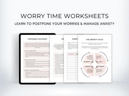 Worry Time Worksheets Bundle