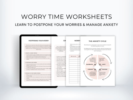 Worry Time Worksheets Bundle