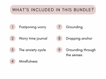 Worry Time Worksheets Bundle