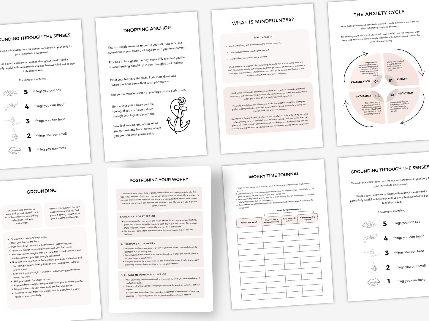 Worry Time Worksheets Bundle